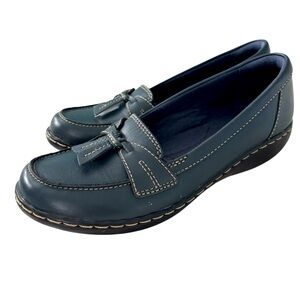 Clark’s Collection Ashland Bubble Shoe Size 6.5 M  Blue Worn Twice Indoors